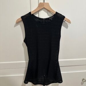 BCBG Black Mesh Tank Top
